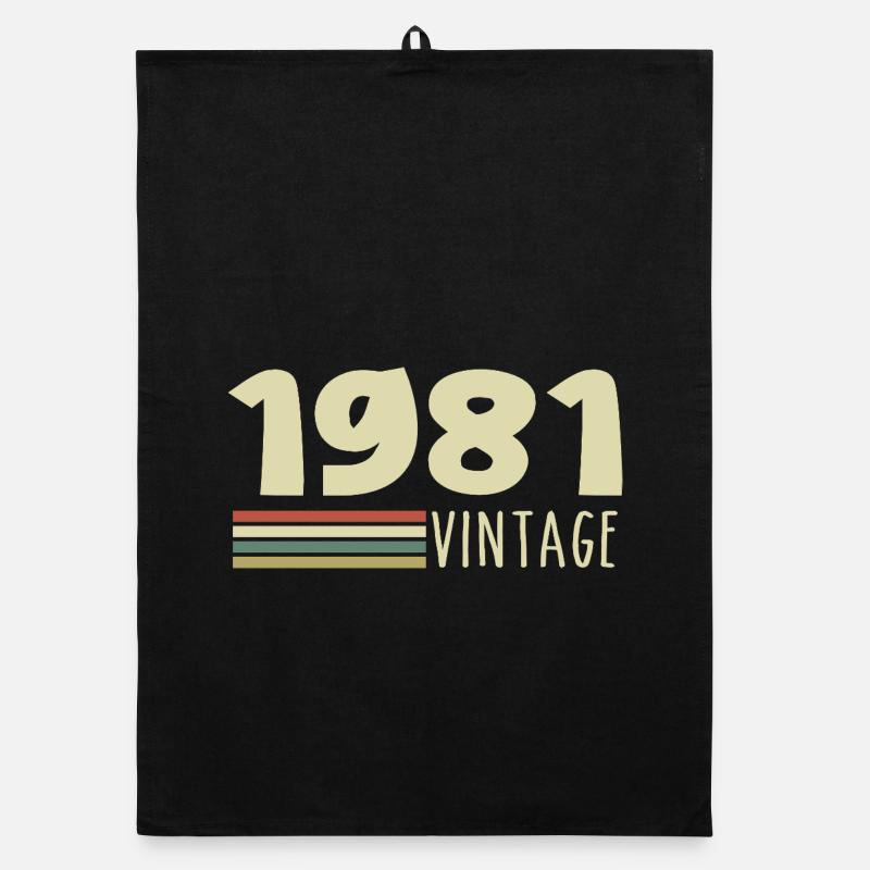 1981-Anniversary-1981-retro-1981 Organic dish towel