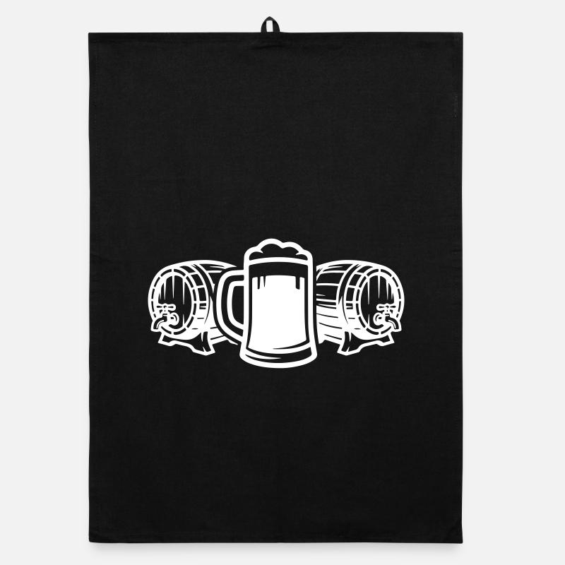 Bierfass Symbol Bier Organic Geschirrtuch