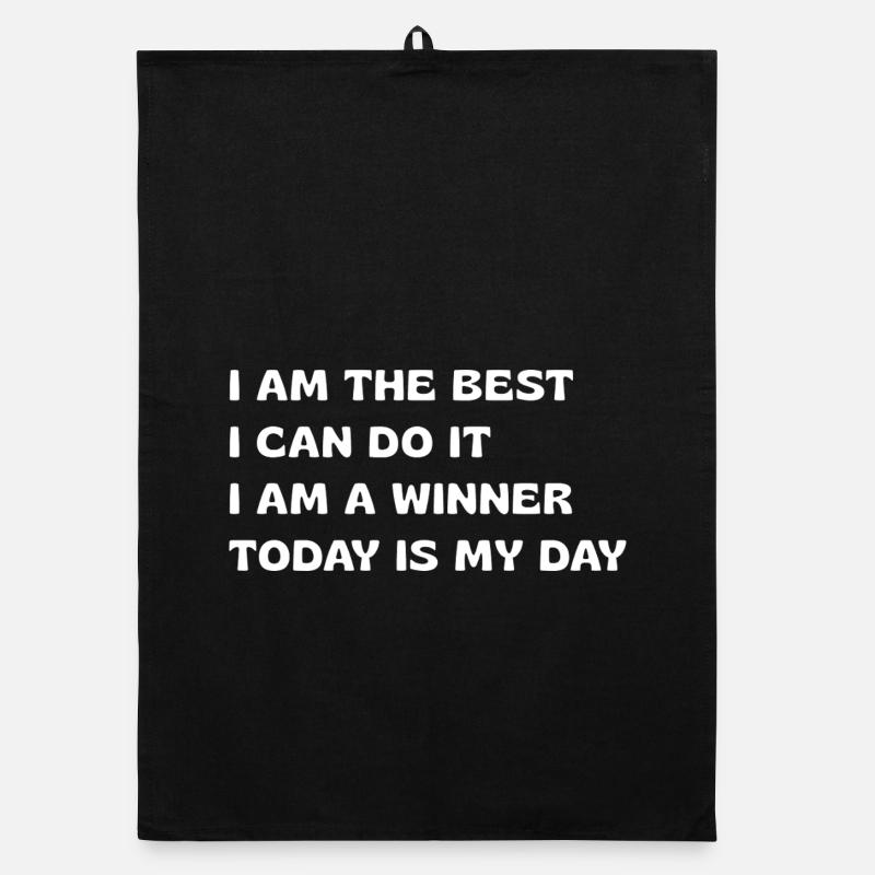 Powerful Affirmations Organic dish towel