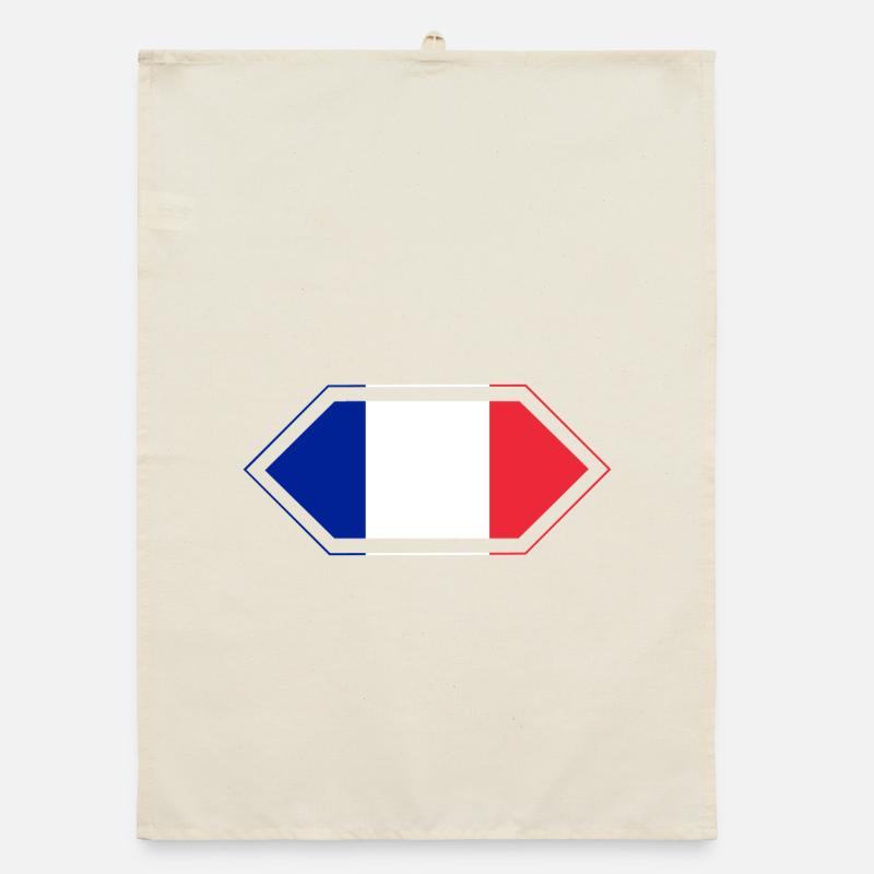 Drapeau français Torchon bio