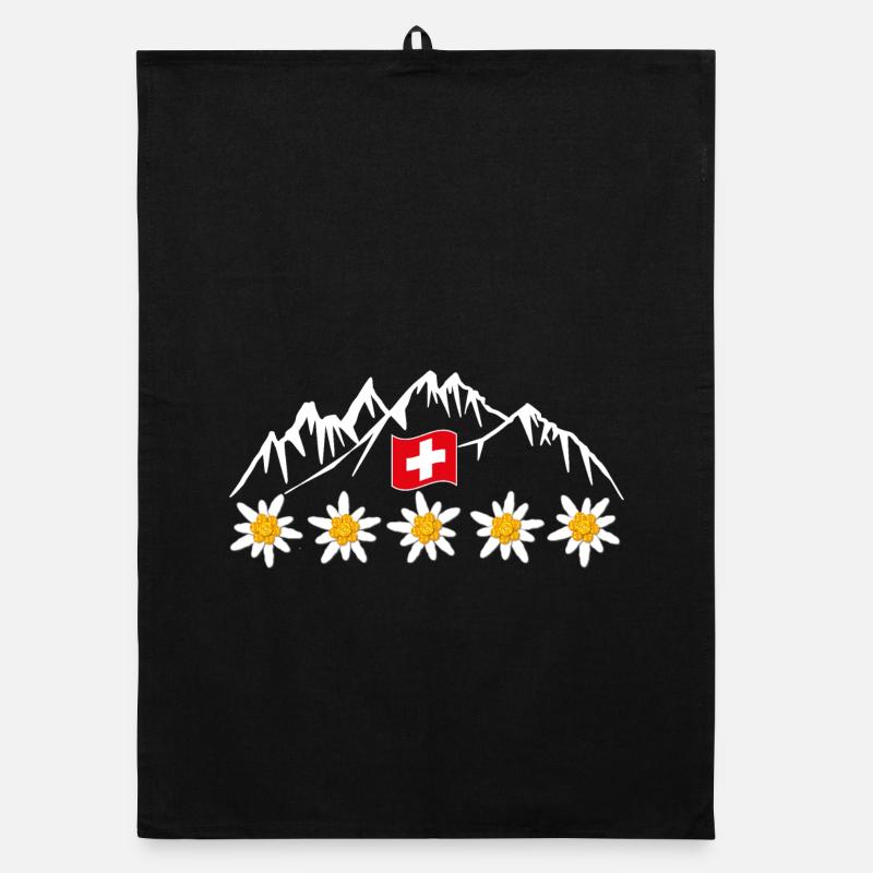 Switzerland, mountains, glaciers, vacation Organic dish towel
