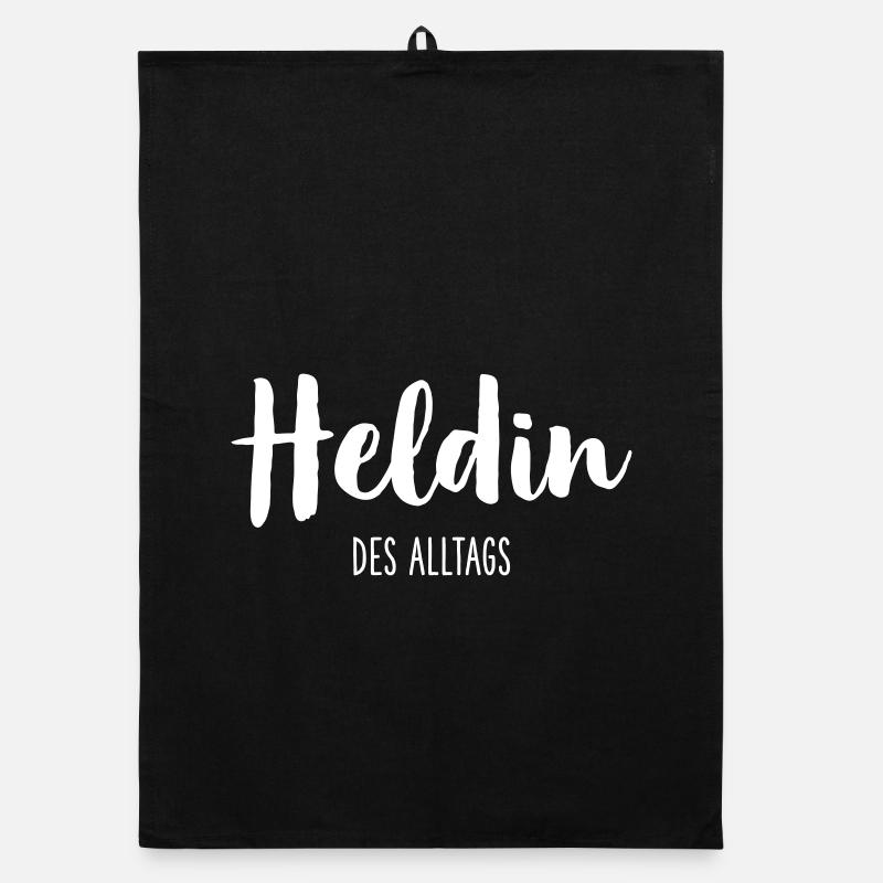 Heldin des Alltags - Helfer Retter Held Organic Geschirrtuch