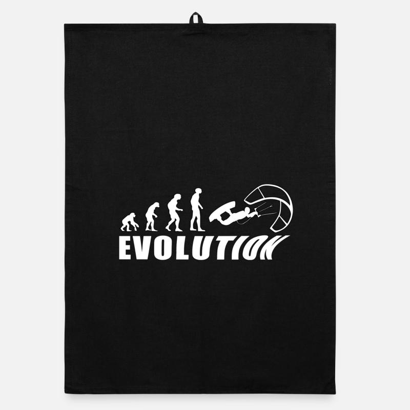 EVOLUTION KITESURF Meer Urlaub Geschenk Organic Geschirrtuch