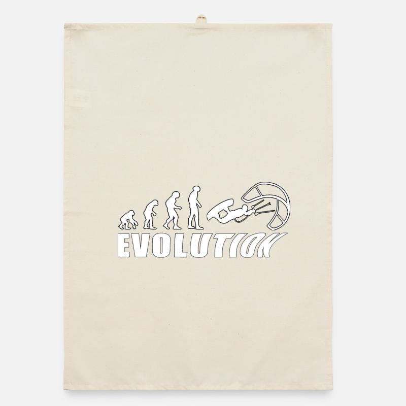 EVOLUTION KITESURF Meer Urlaub Geschenk Organic Geschirrtuch