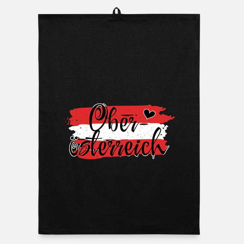 Flag Austria Upper Austria Organic dish towel