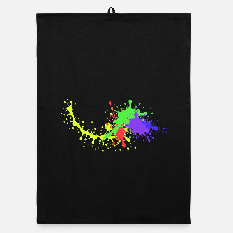 Conception de fête colorée Underground Torchon bio