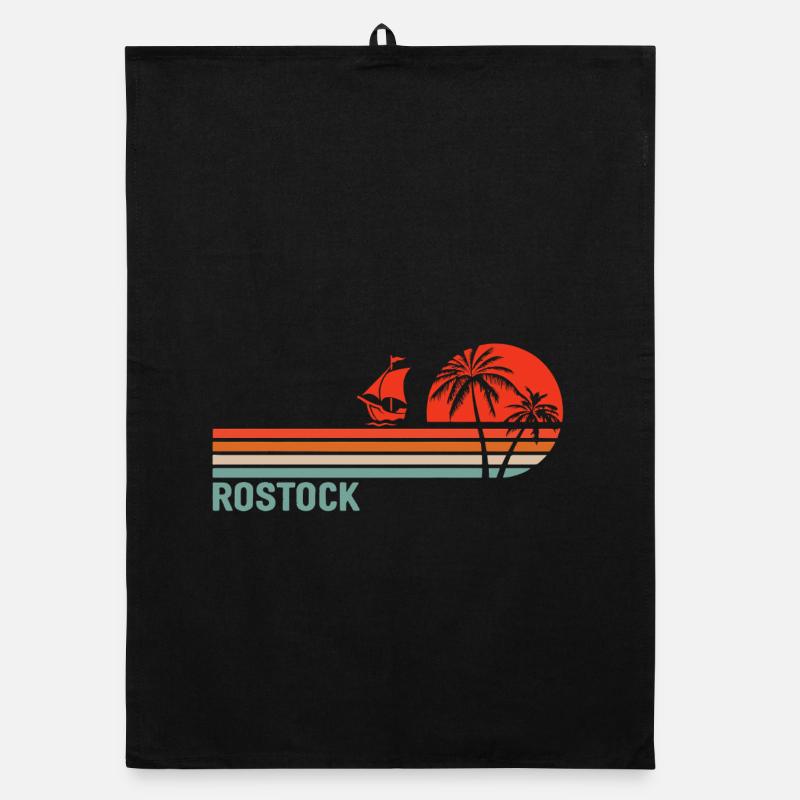 Rostocker Sunset Vibes Organic Geschirrtuch