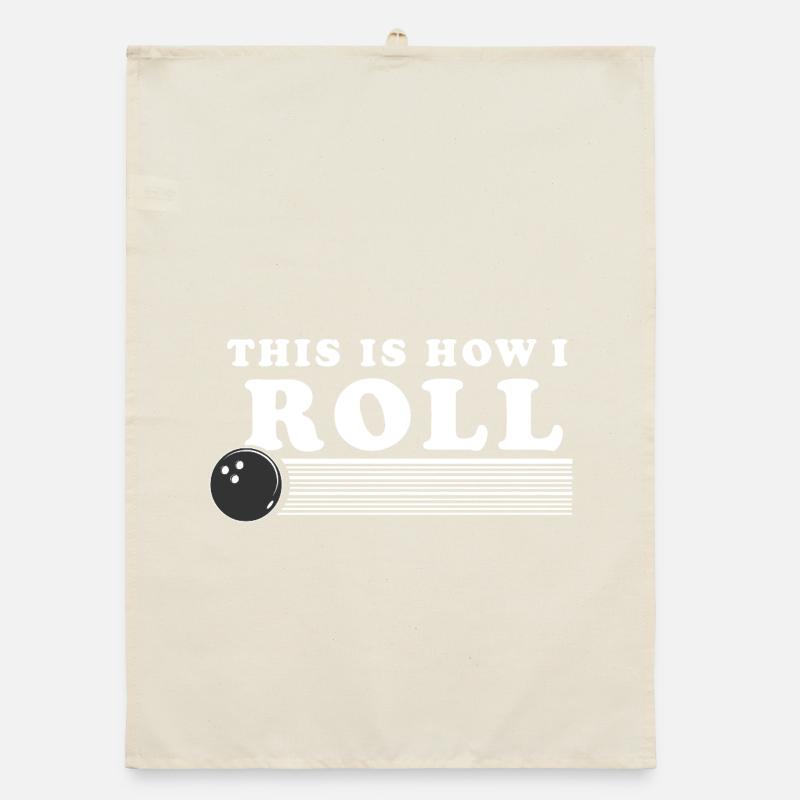 C’est ainsi que je ROll boule de bowling rétro Torchon bio