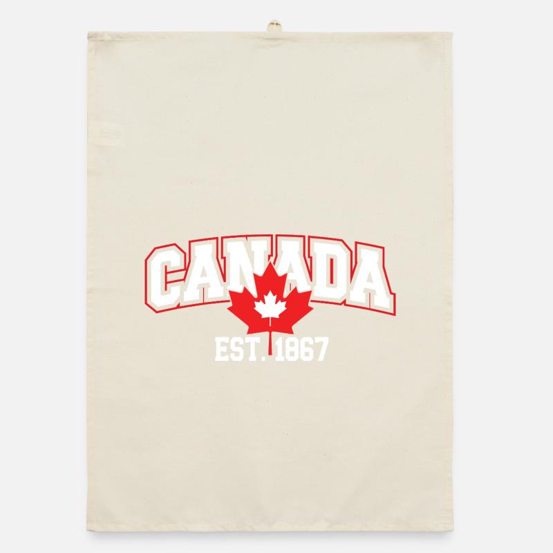 Canada Patriotic Maple Leaf Design Torchon bio