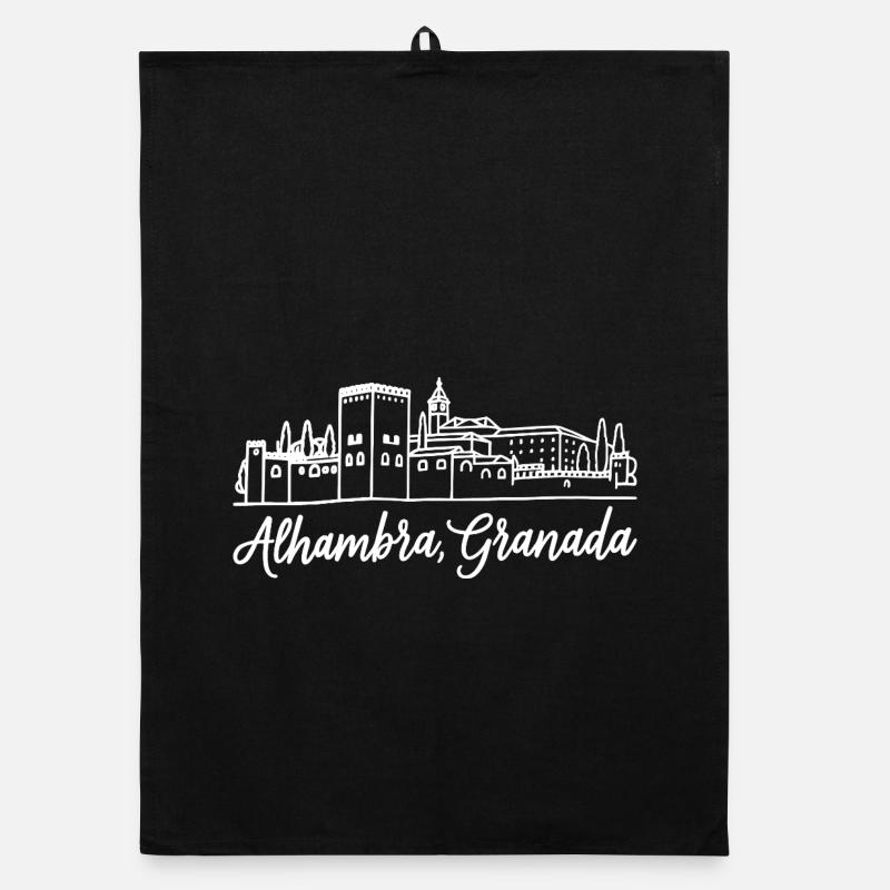 Alhambra Granada Organic dish towel