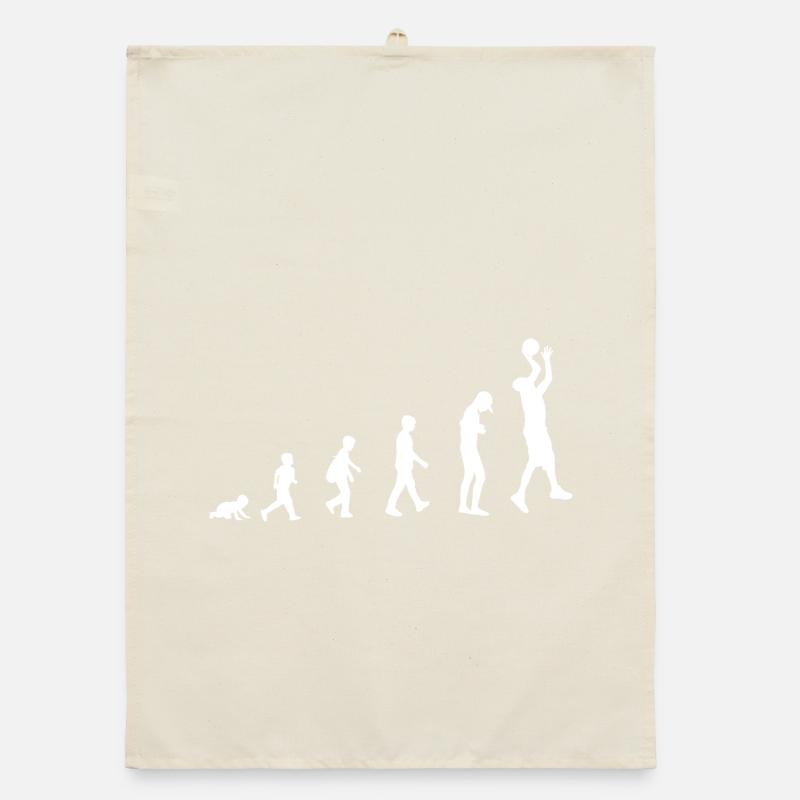 Evolution de bébé à basketteur / Sport Torchon bio