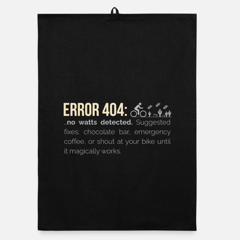 Sweat à capuche cyclable – 404 : Aucun watts détecté Torchon bio