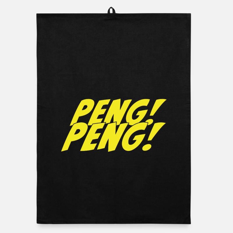 Peng Peng Vintage Comic Stil Organic Geschirrtuch