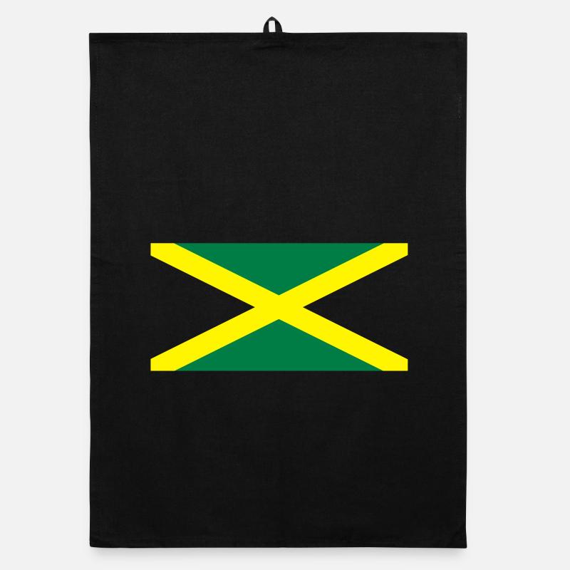 Jamaican flag Organic dish towel