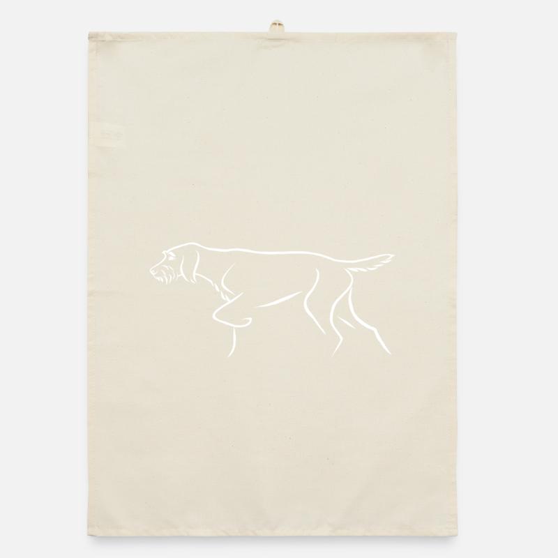 Wire-haired pointer Organic dish towel
