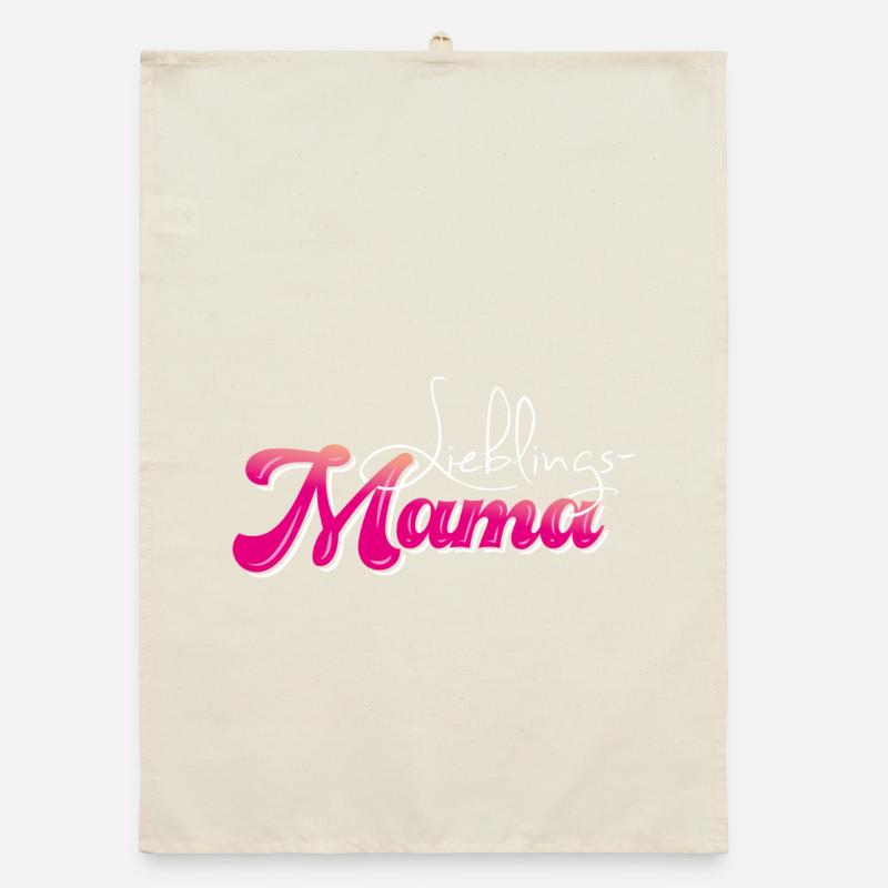 Lieblingsmama - Muttertag Organic Geschirrtuch