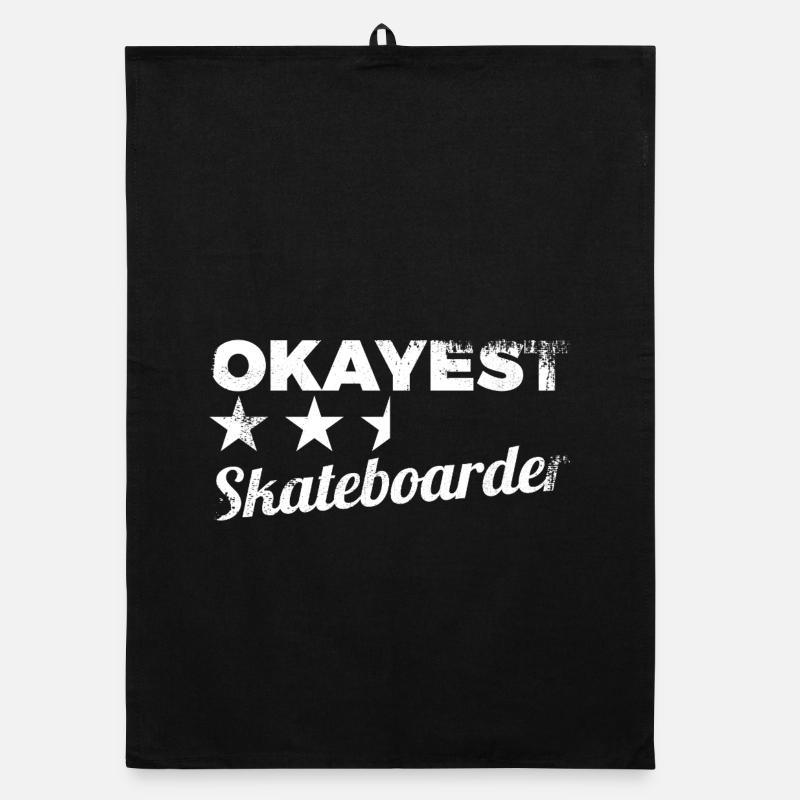 Durchschnittlicher Skateboarder Organic Geschirrtuch