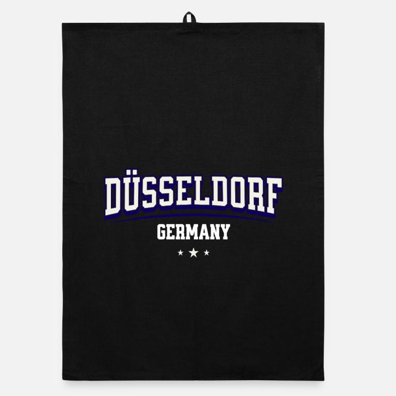 Dusseldorf Germany Varsity Logo Organic dish towel