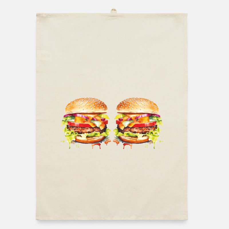 Explosion de l’aquarelle de Burger Torchon bio