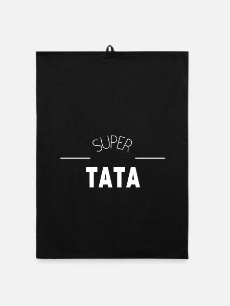 Super Tante - Organic Geschirrtuch - Schwarz
