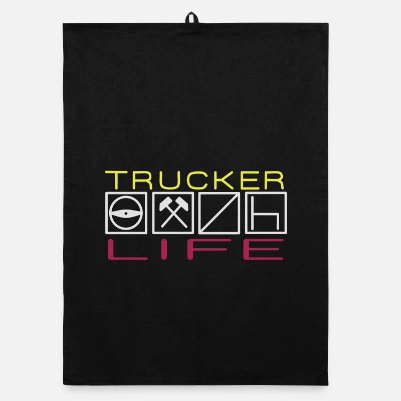 Trucker Life,Professional Driver,Driver, Organic dish towel
