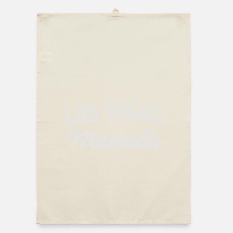 Las Vegas Nevada Vintage Script Organic Geschirrtuch