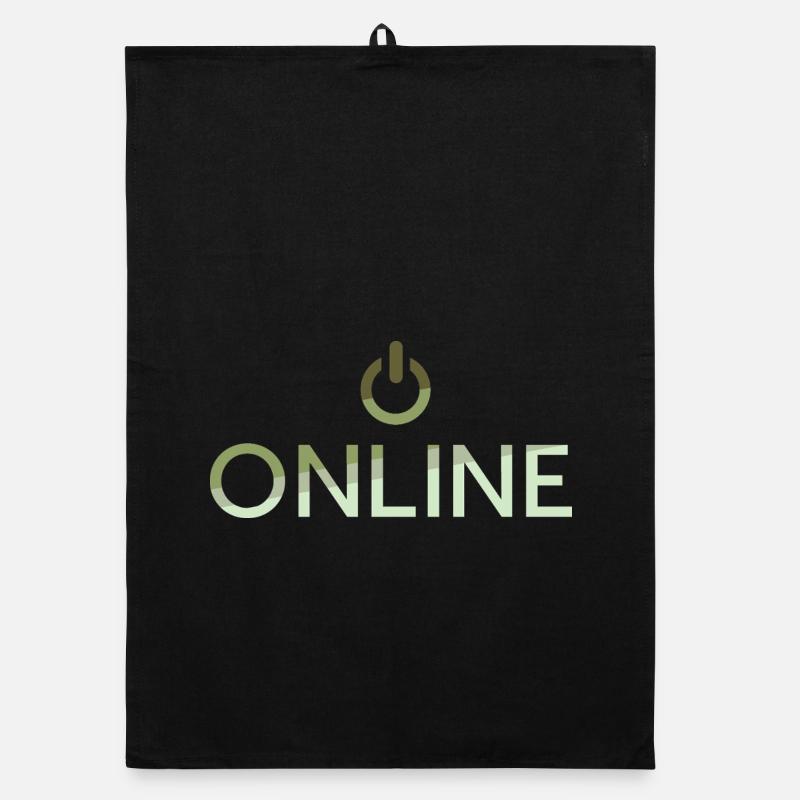 lettrage en ligne - Sur Bouton actif Torchon bio