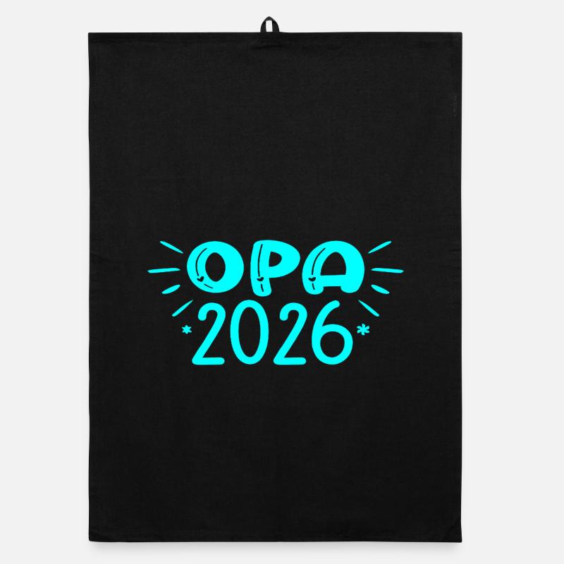 PAPI 2026 PETIT-ENFANT NAISSANCE BÉBÉ Torchon bio