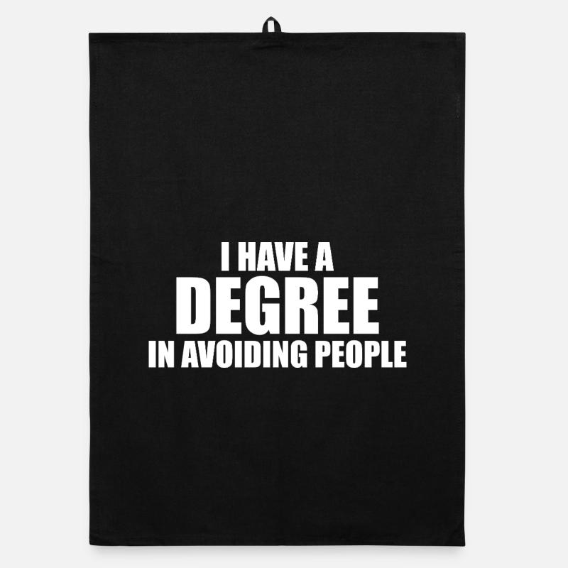 Graduate in People Avoidance Organic dish towel