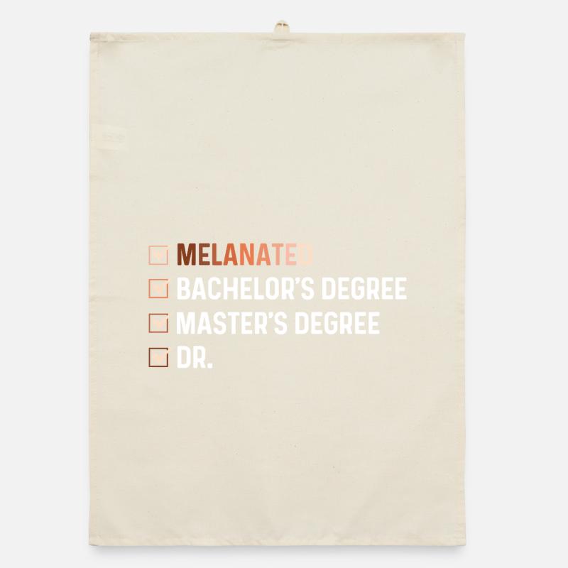 Melanierter Bachelor-Master Dr. – HBCU Pride Organic Geschirrtuch