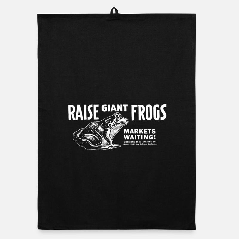 Raise Giant Frogs Organic Geschirrtuch