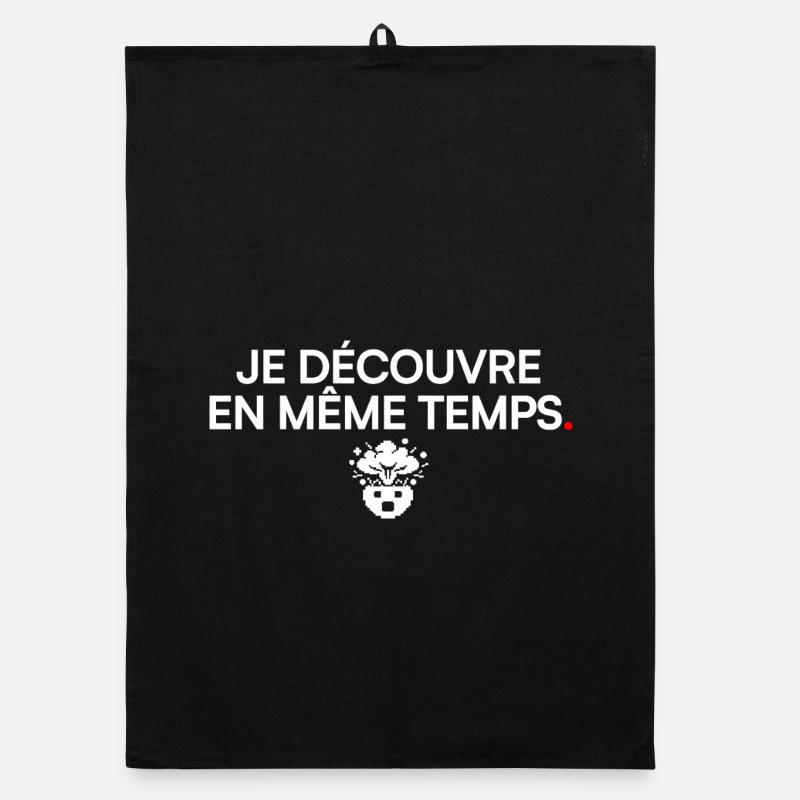 DISCOVER AT THE SAME TIME | Office Humor Organic dish towel