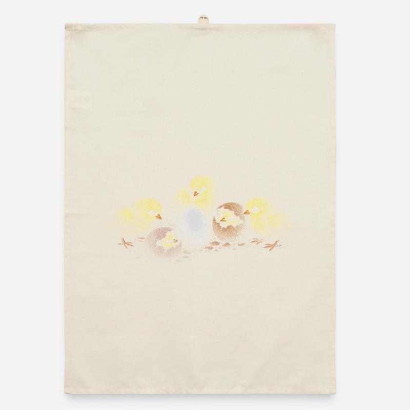 Chicken chicks Organic dish towel