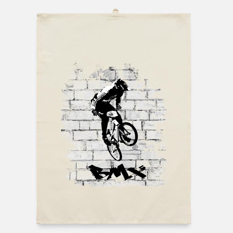 BMX Bike Organic dish towel