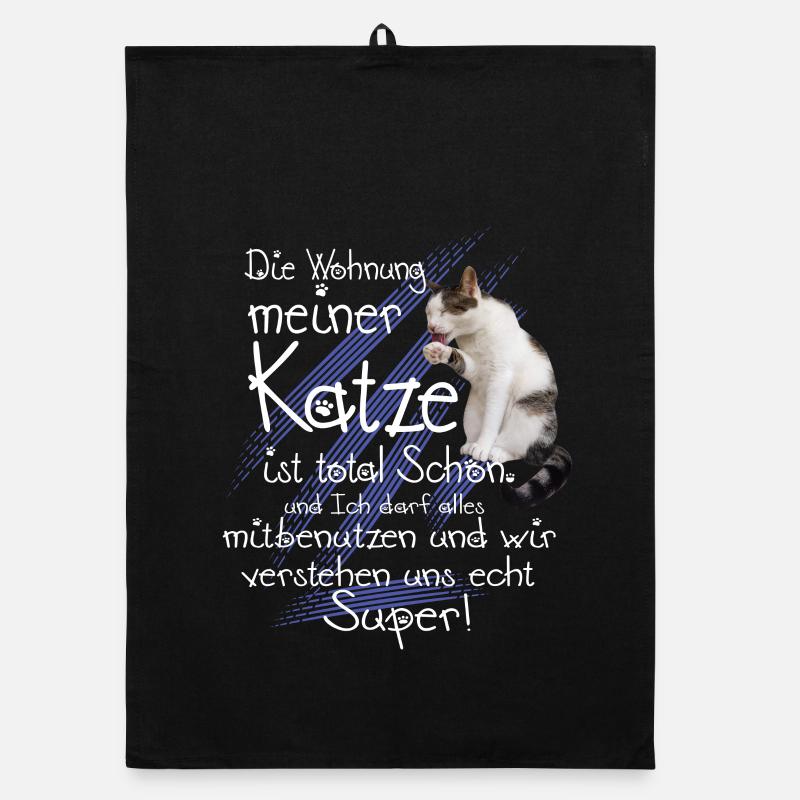 Katzen Wohnung Organic Geschirrtuch
