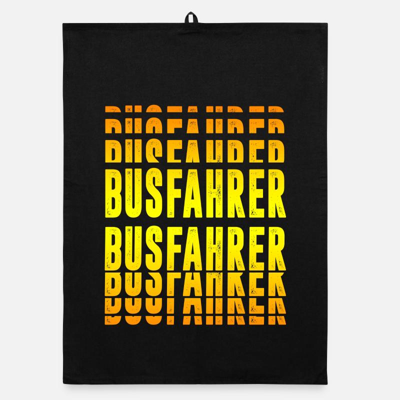 Busfahrer Design Organic Geschirrtuch