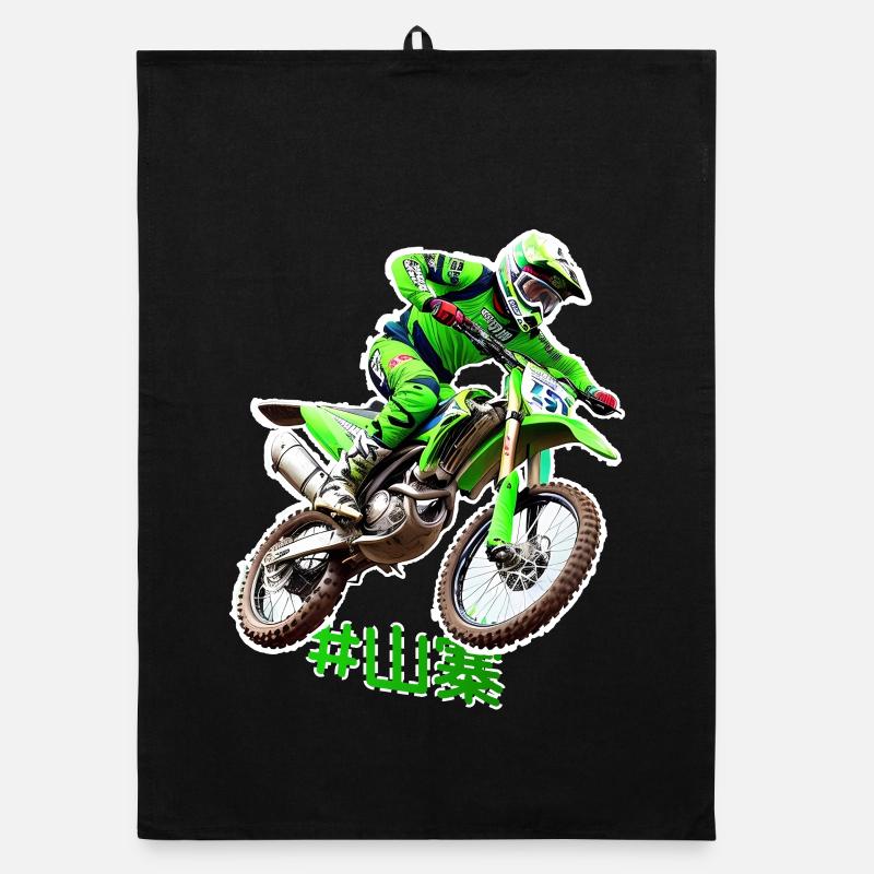 Cascadeur de motocross Torchon bio