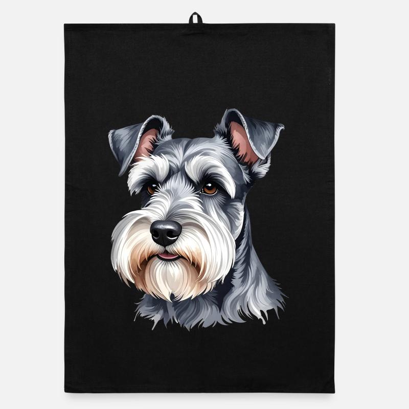 Miniature Schnauzer Organic dish towel