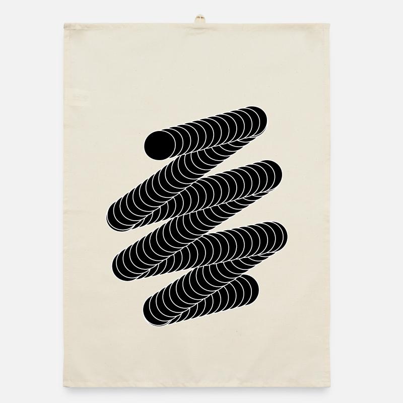 Modern Spiral Pattern Design Organic dish towel