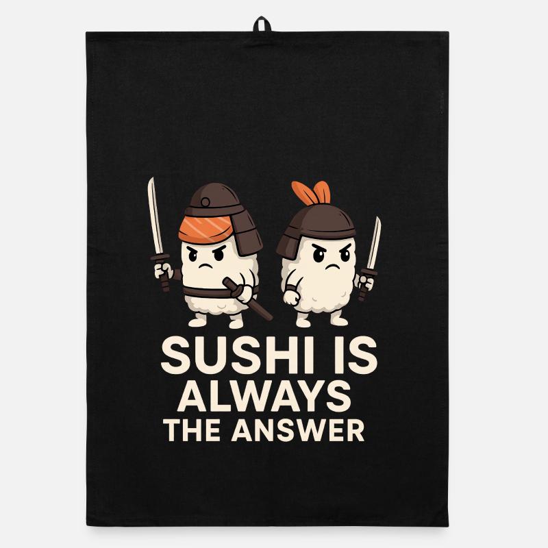 Le sushi est toujours la solution Torchon bio