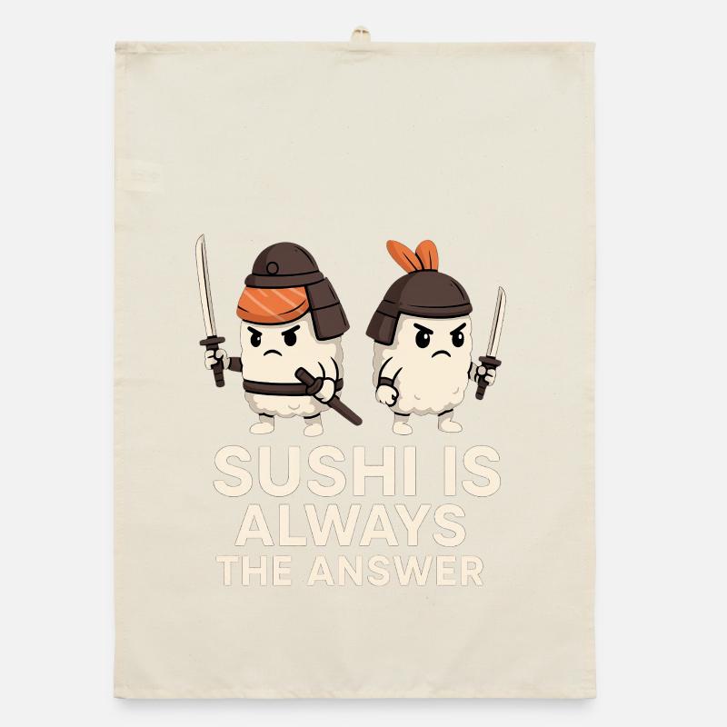 Le sushi est toujours la solution Torchon bio