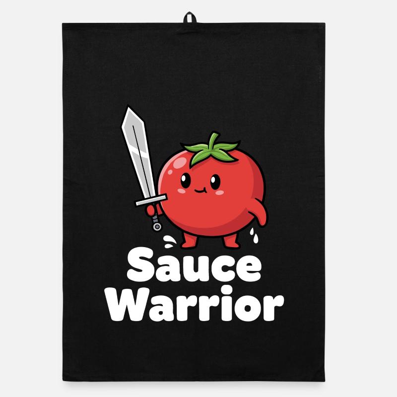 Guerrier tomate à l'épée Torchon bio