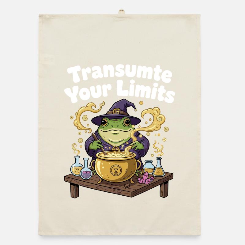 Transmute Borders – Frog Spell Organic dish towel