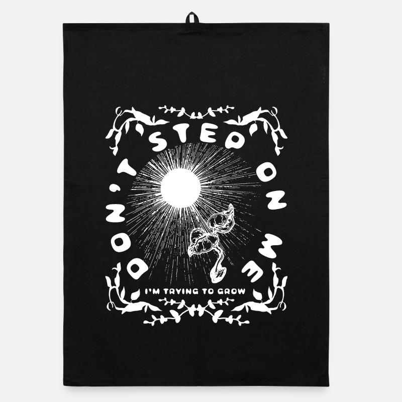 DON'T STEP ON ME Organic dish towel