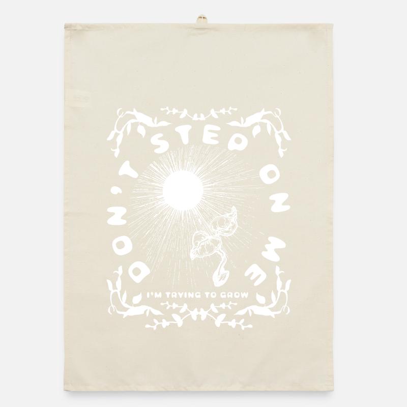 DON'T STEP ON ME Organic dish towel