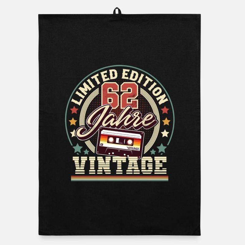 Cassette vintage du 62e anniversaire Torchon bio