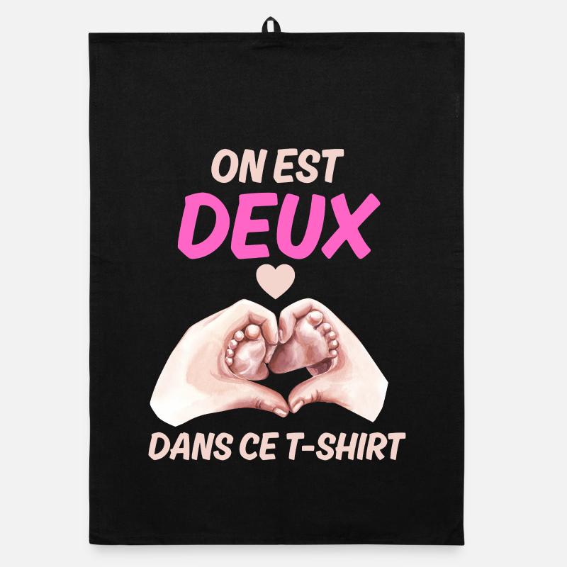 Annonce Bébé Message Amour Grossesse Torchon bio