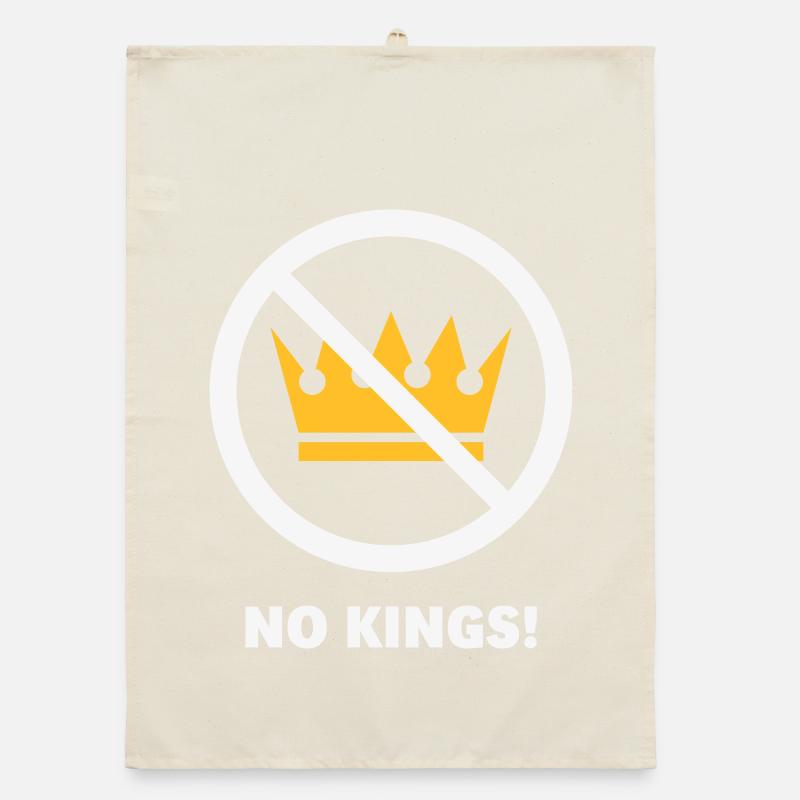 No Kings! (Protest Design / NEG 2C) Organic dish towel
