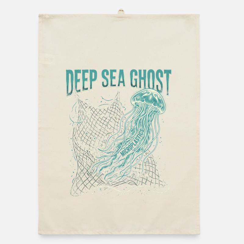 Deep Sea Ghost Organic Geschirrtuch