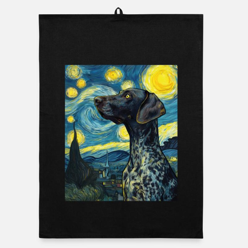 German Shorthair Organic dish towel